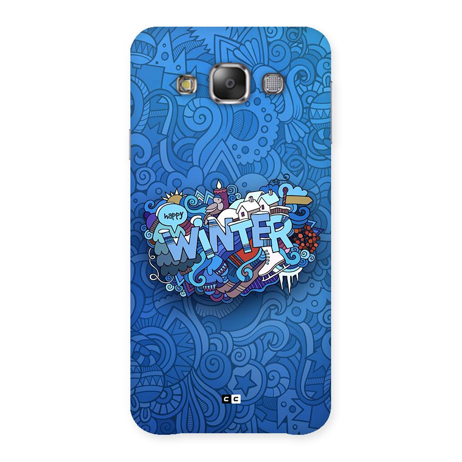 Happy Winter Back Case for Galaxy E7