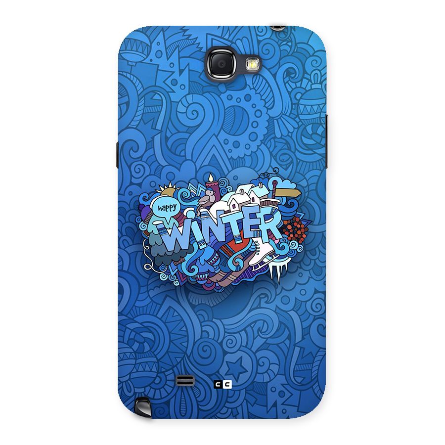 Happy Winter Back Case for Galaxy Note 2