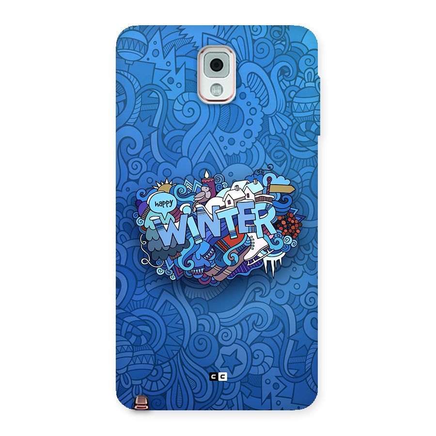 Happy Winter Back Case for Galaxy Note 3