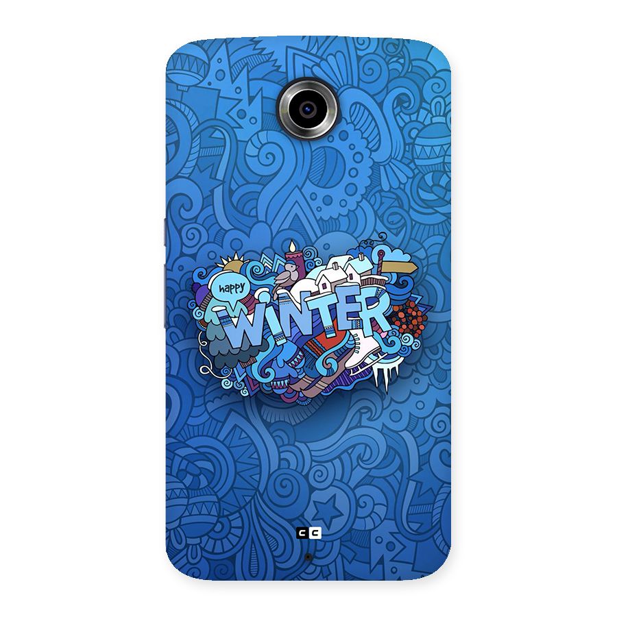 Happy Winter Back Case for Google Nexus 6