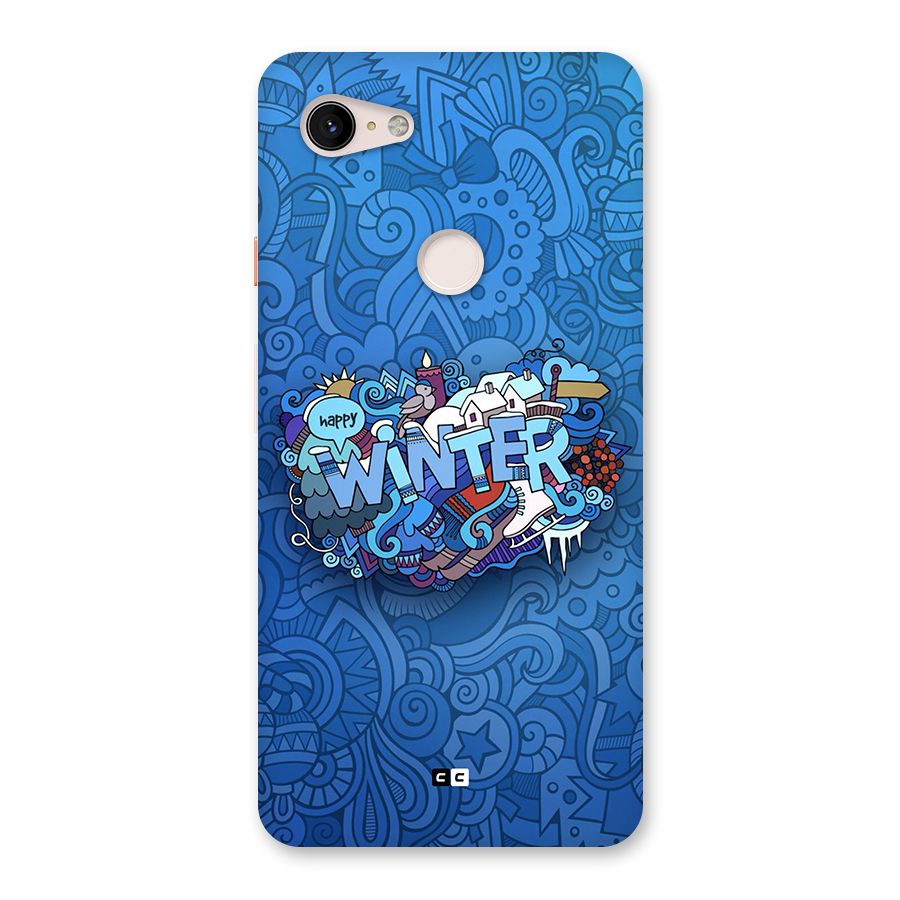 Happy Winter Back Case for Google Pixel 3 XL