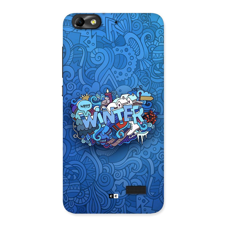 Happy Winter Back Case for Honor 4C