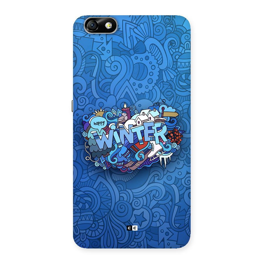 Happy Winter Back Case for Honor 4X