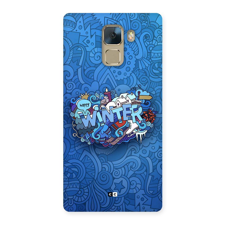 Happy Winter Back Case for Honor 7