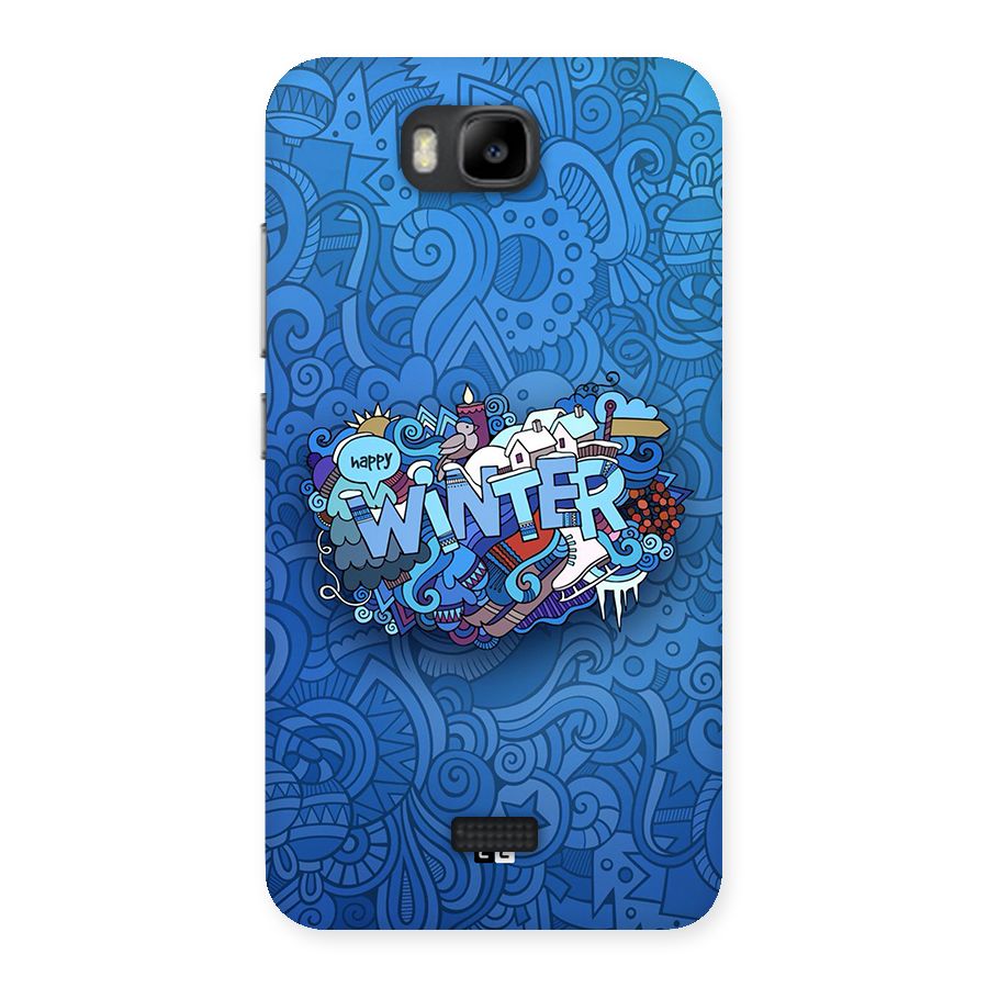 Happy Winter Back Case for Honor Bee