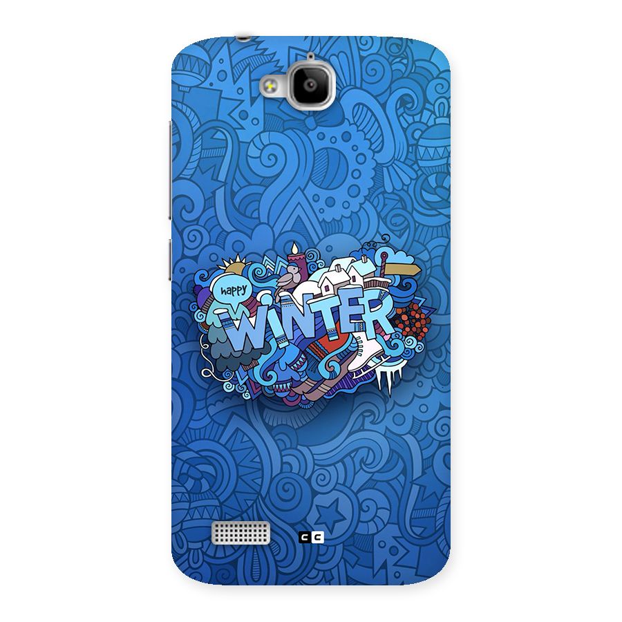 Happy Winter Back Case for Honor Holly