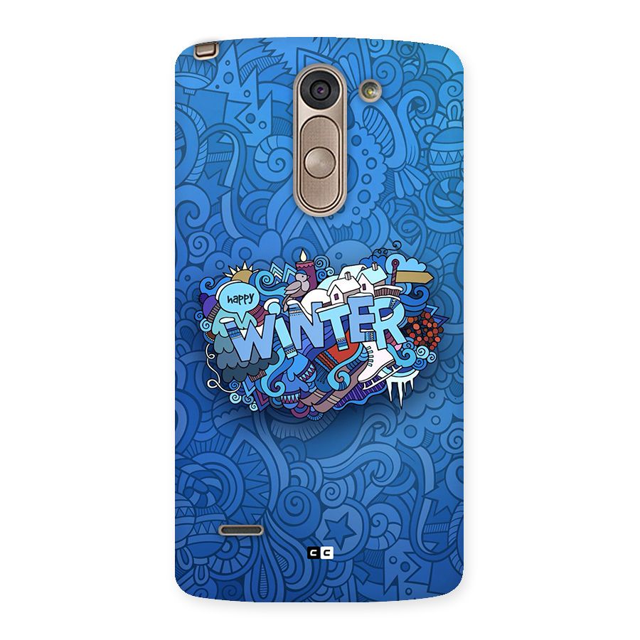 Happy Winter Back Case for LG G3 Stylus