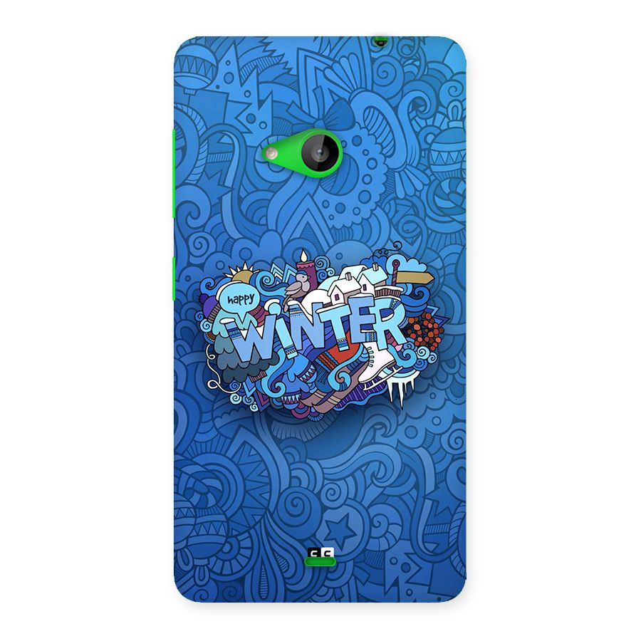 Happy Winter Back Case for Lumia 535
