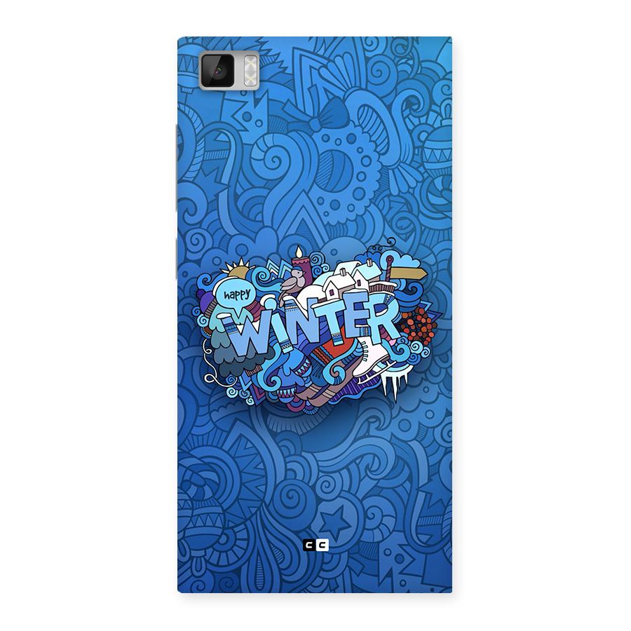 Happy Winter Back Case for Mi3