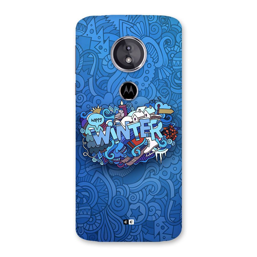 Happy Winter Back Case for Moto E5
