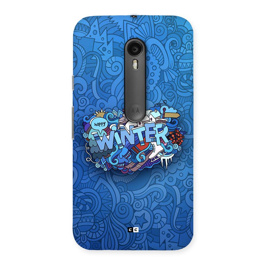 Happy Winter Back Case for Moto G3