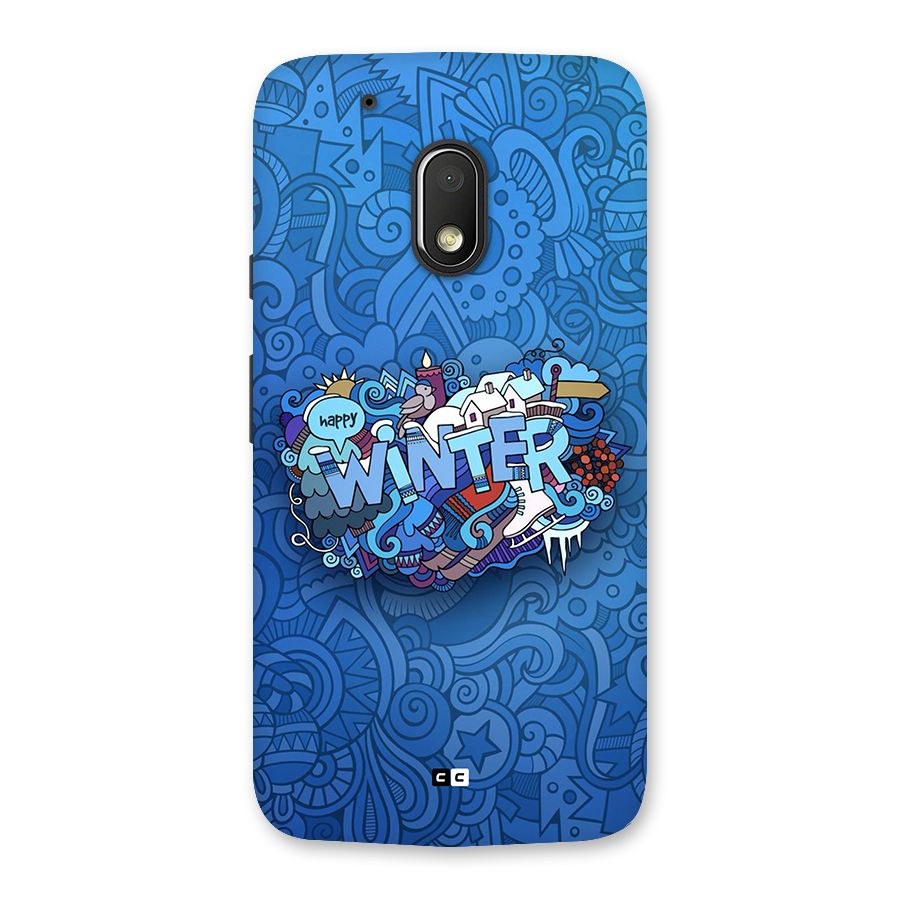 Happy Winter Back Case for Moto G4 Play