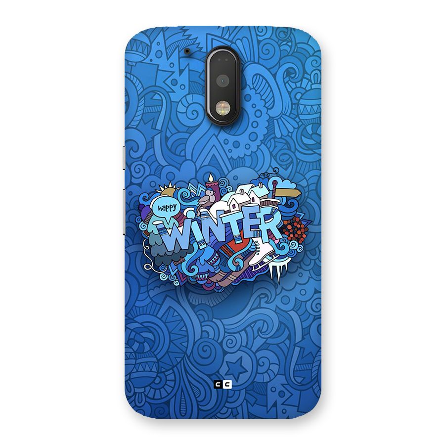 Happy Winter Back Case for Moto G4 Plus