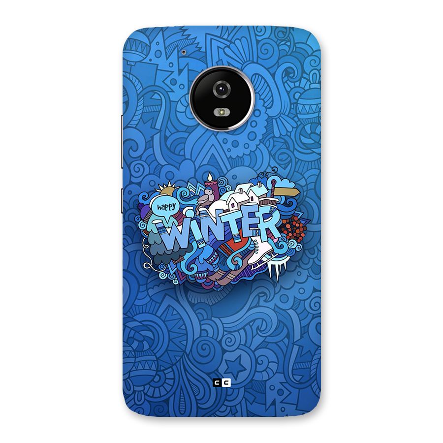 Happy Winter Back Case for Moto G5