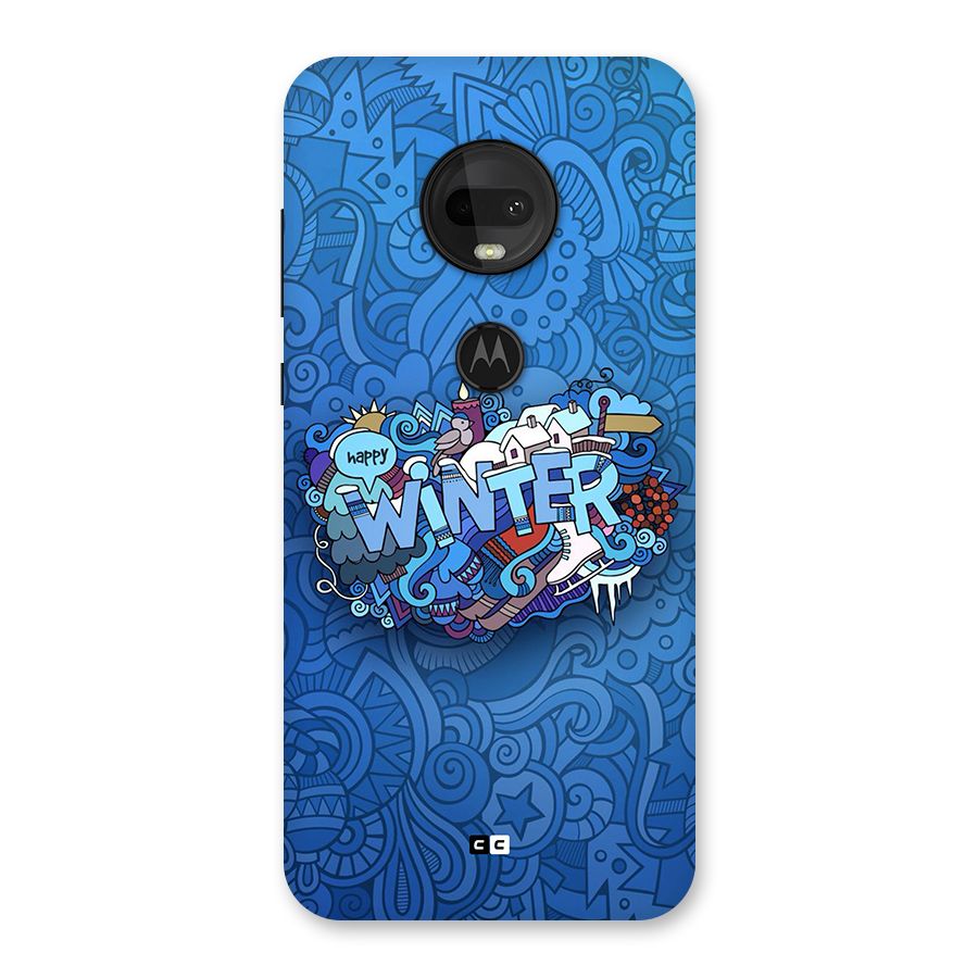 Happy Winter Back Case for Moto G7
