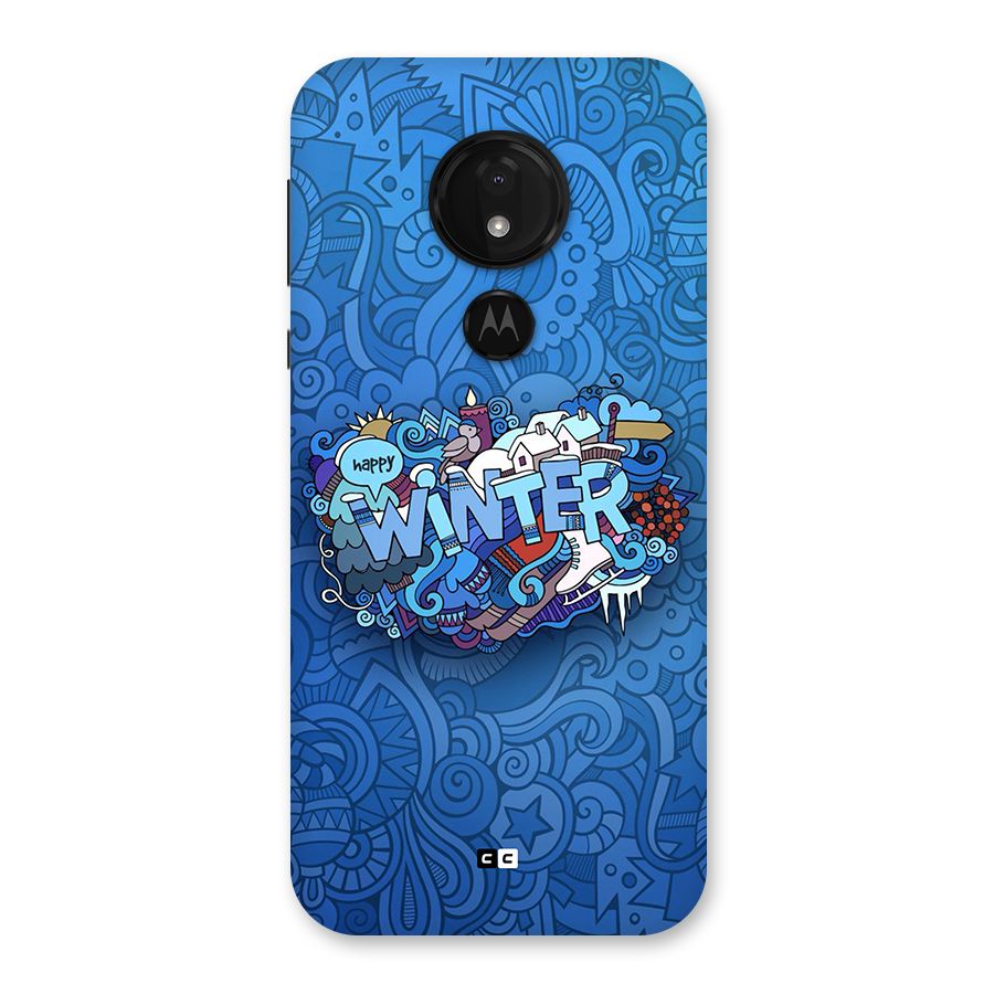 Happy Winter Back Case for Moto G7 Power