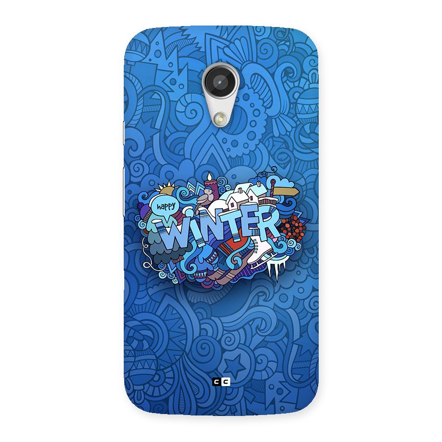 Happy Winter Back Case for Moto G 2nd Gen