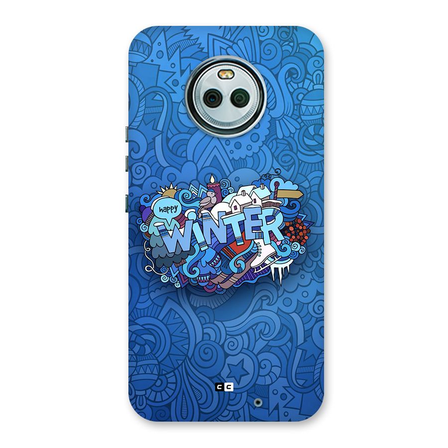 Happy Winter Back Case for Moto X4