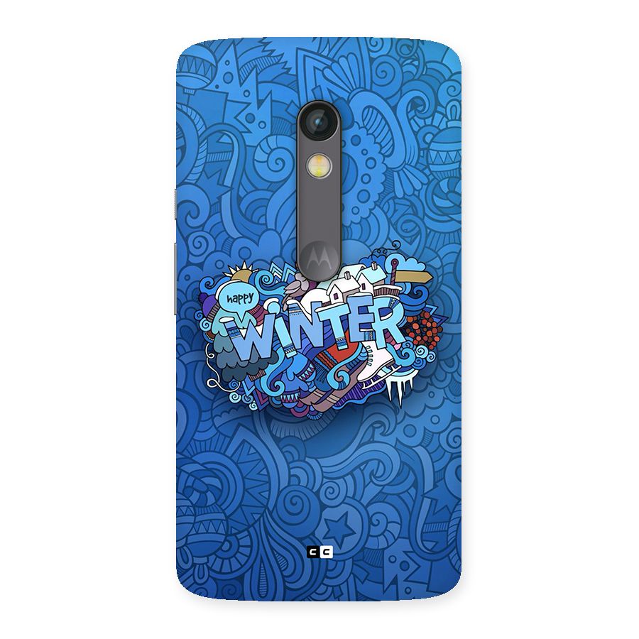 Happy Winter Back Case for Moto X Play