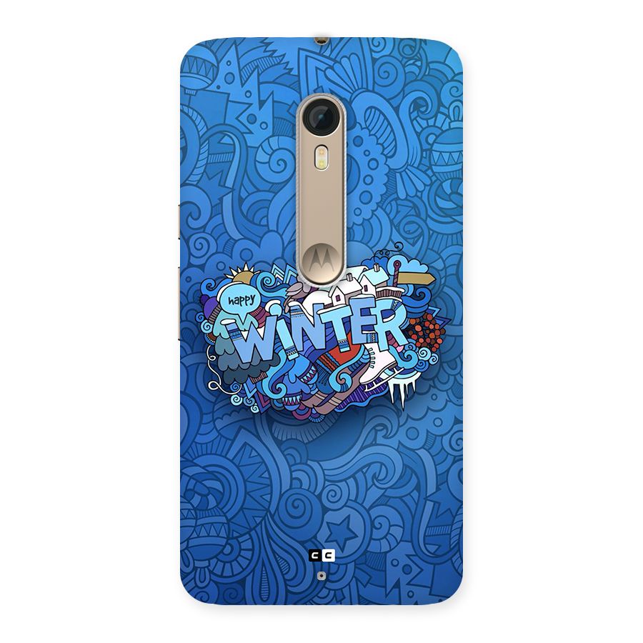 Happy Winter Back Case for Moto X Style