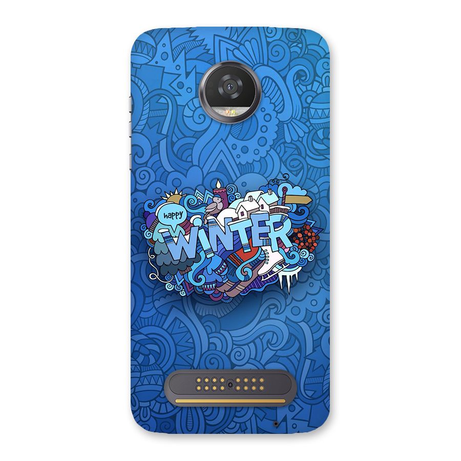 Happy Winter Back Case for Moto Z2 Play