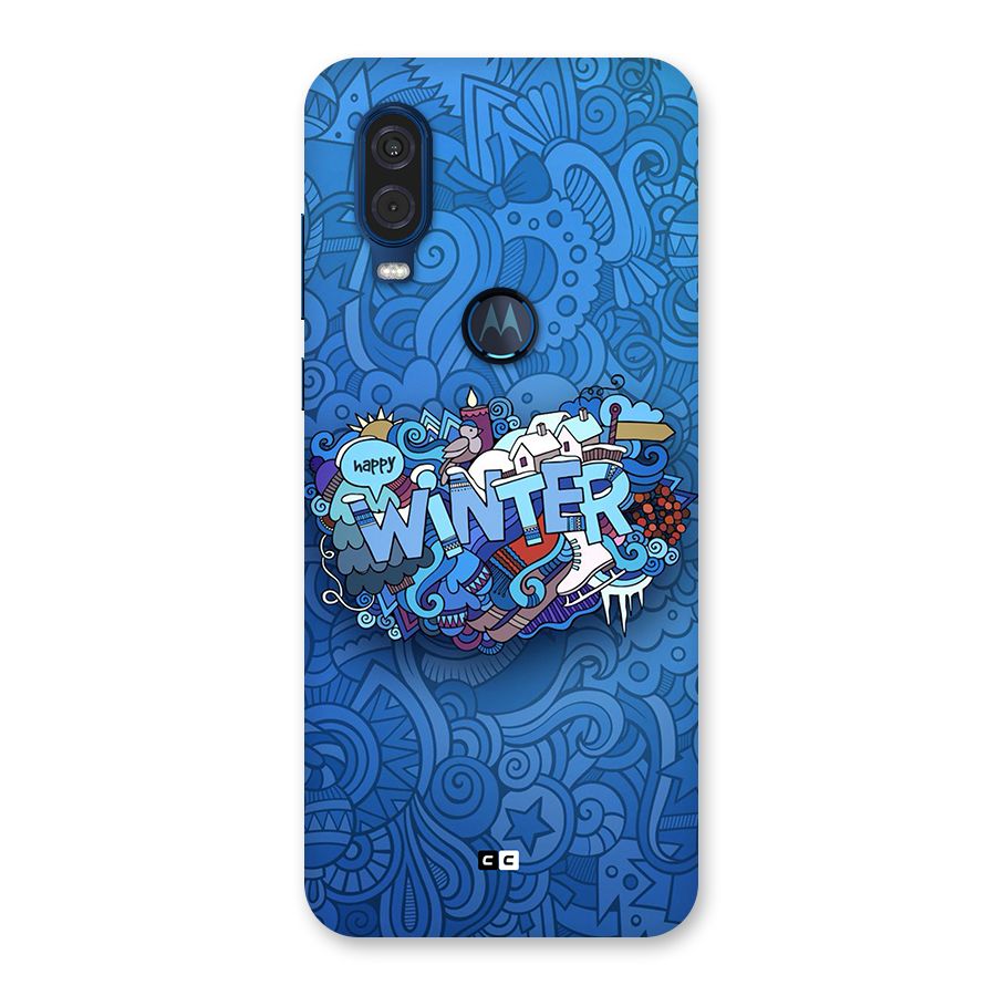 Happy Winter Back Case for Motorola One Vision
