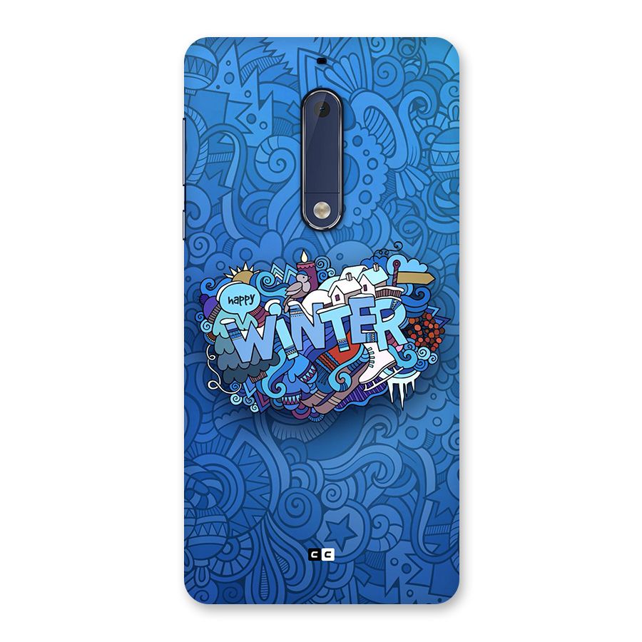 Happy Winter Back Case for Nokia 5