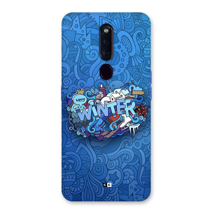 Happy Winter Back Case for Oppo F11 Pro