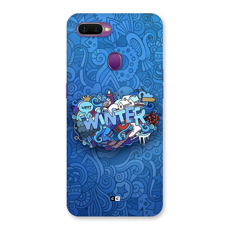 Happy Winter Back Case for Oppo F9