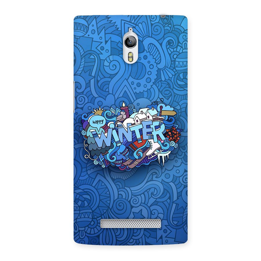 Happy Winter Back Case for Oppo Find 7