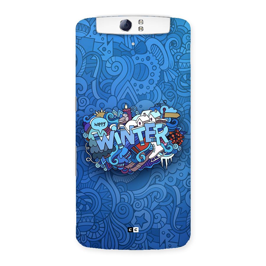 Happy Winter Back Case for Oppo N1