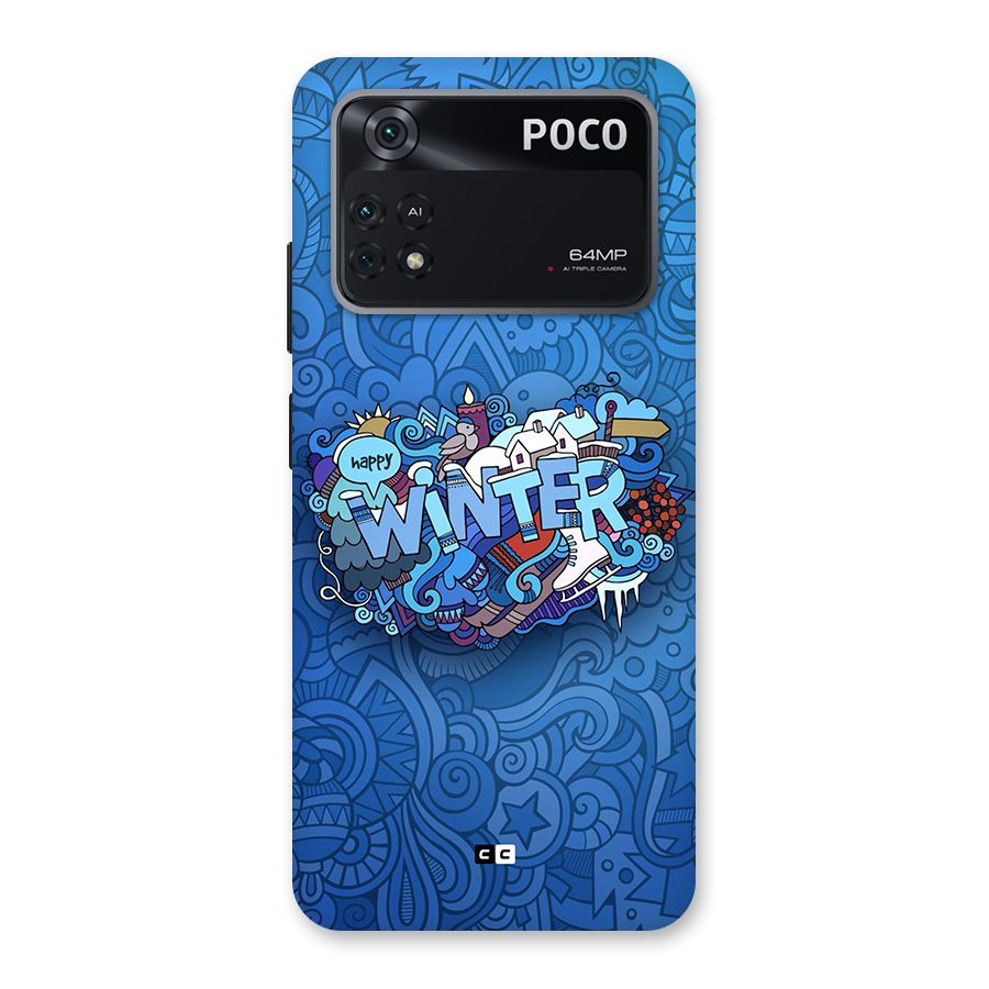 Happy Winter Back Case for Poco M4 Pro 4G