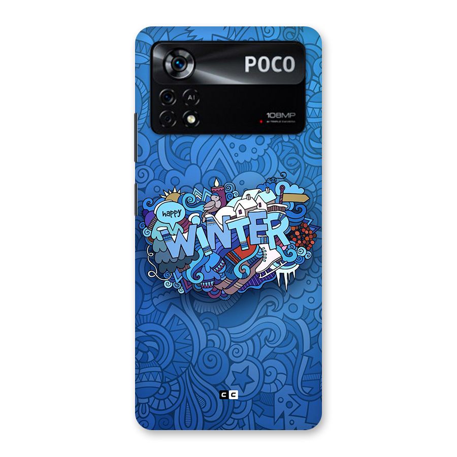 Happy Winter Back Case for Poco X4 Pro 5G