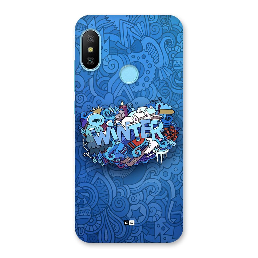 Happy Winter Back Case for Redmi 6 Pro