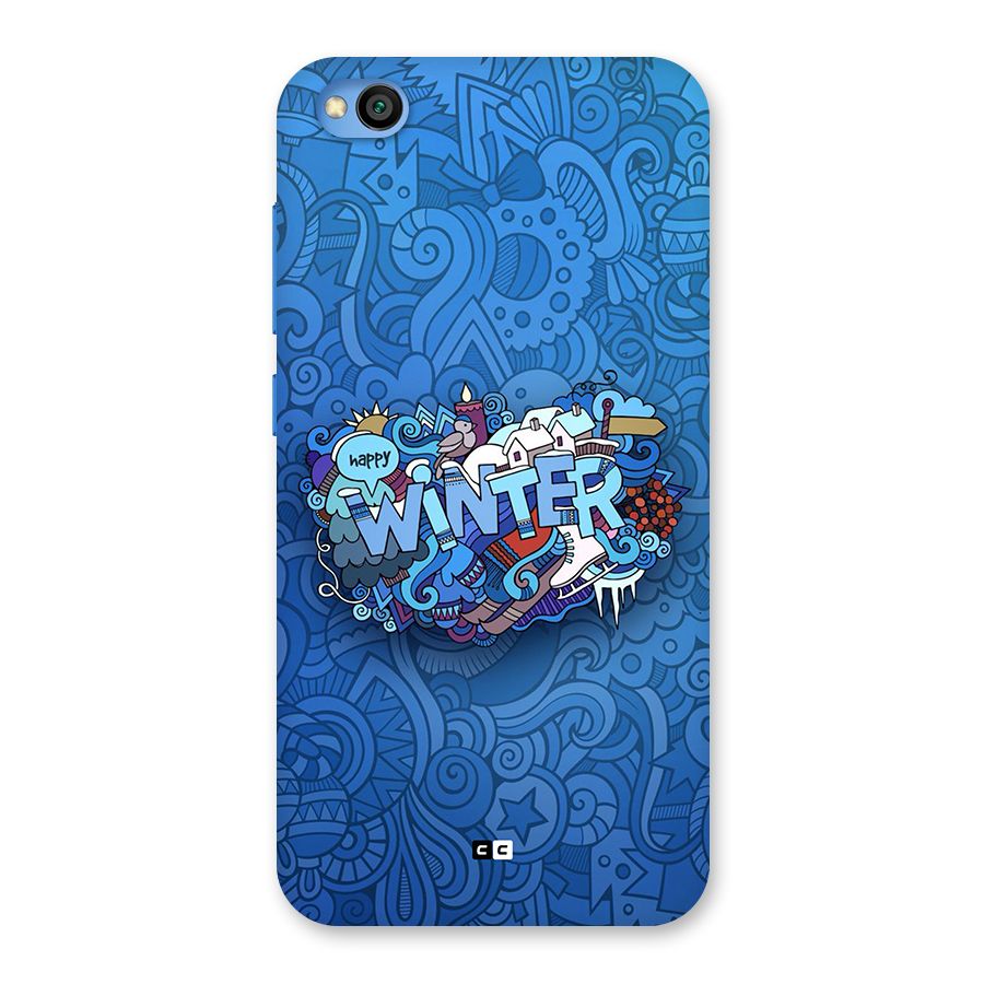 Happy Winter Back Case for Redmi Go