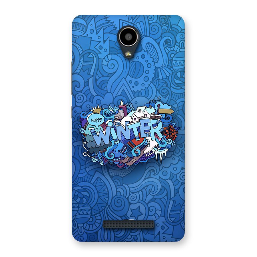 Happy Winter Back Case for Redmi Note 2