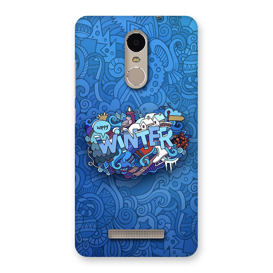 Happy Winter Back Case for Redmi Note 3
