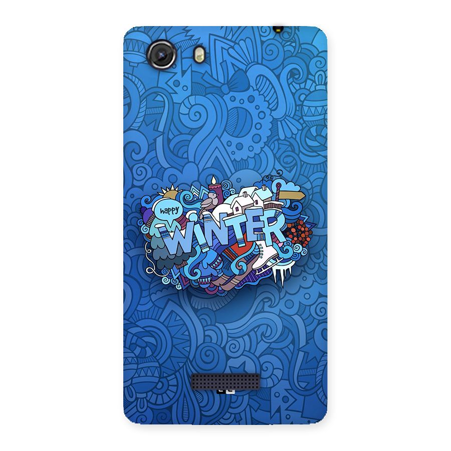 Happy Winter Back Case for Unite 3