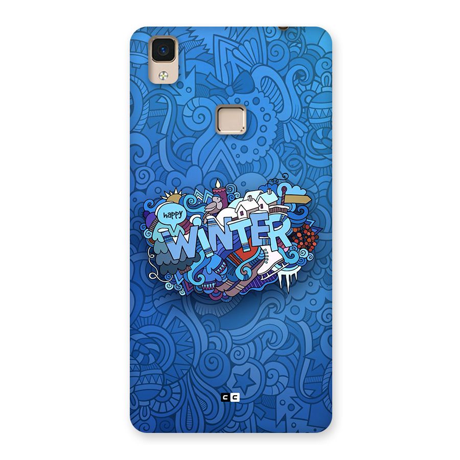 Happy Winter Back Case for V3 Max