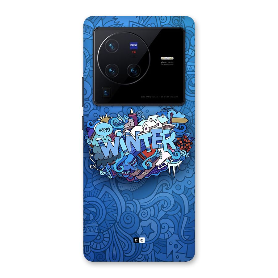Happy Winter Back Case for Vivo X80 Pro