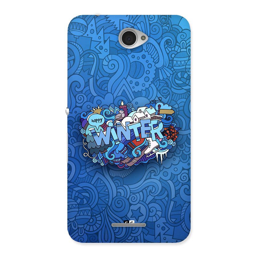 Happy Winter Back Case for Xperia E4