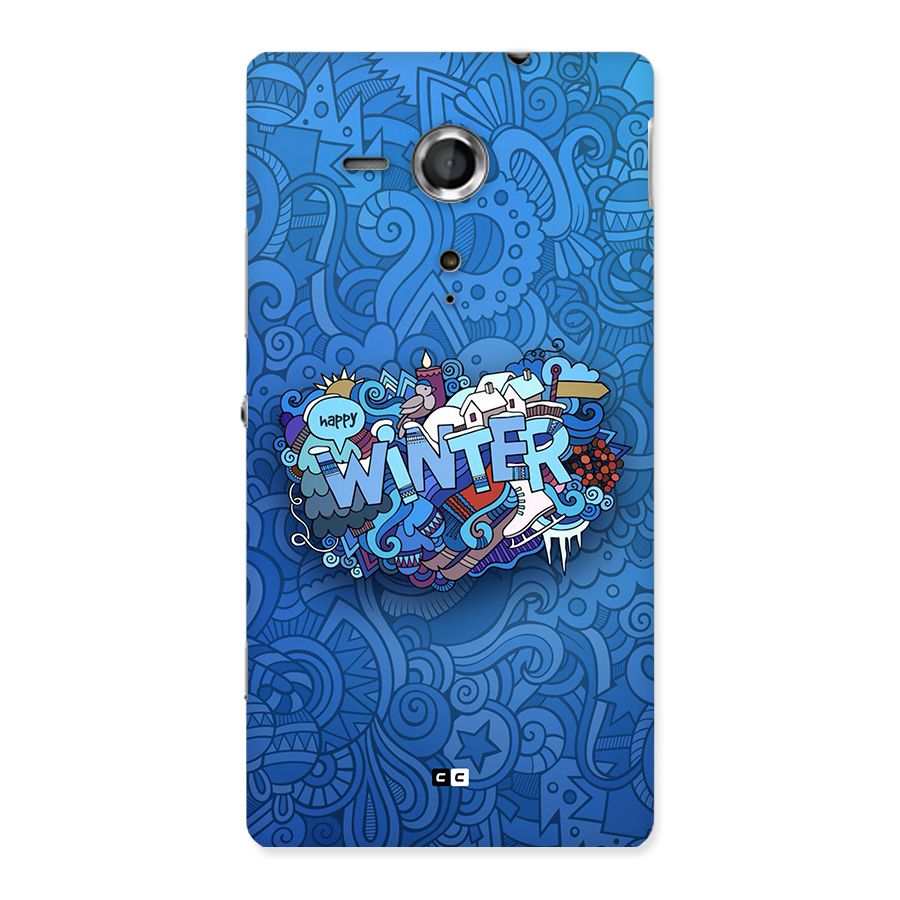 Happy Winter Back Case for Xperia Sp