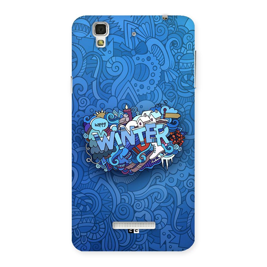 Happy Winter Back Case for YU Yureka Plus