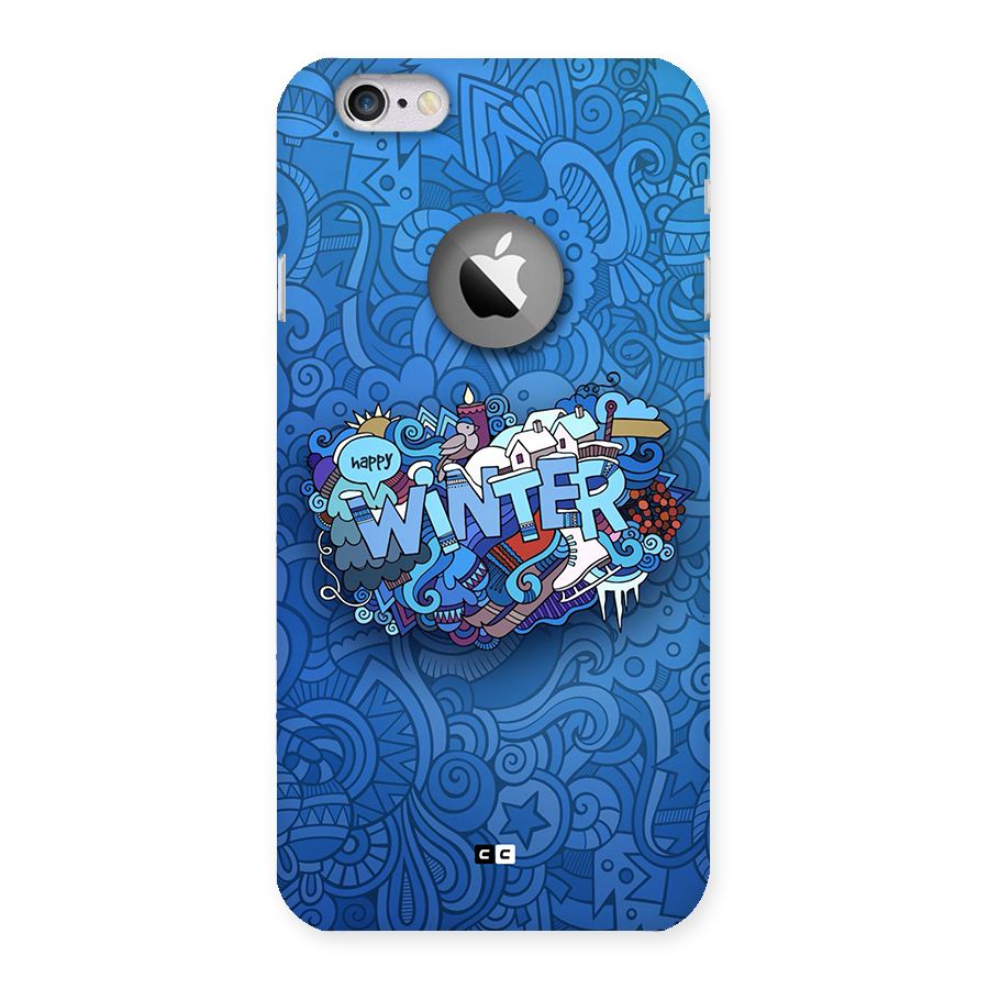 Happy Winter Back Case for iPhone 6 Logo Cut