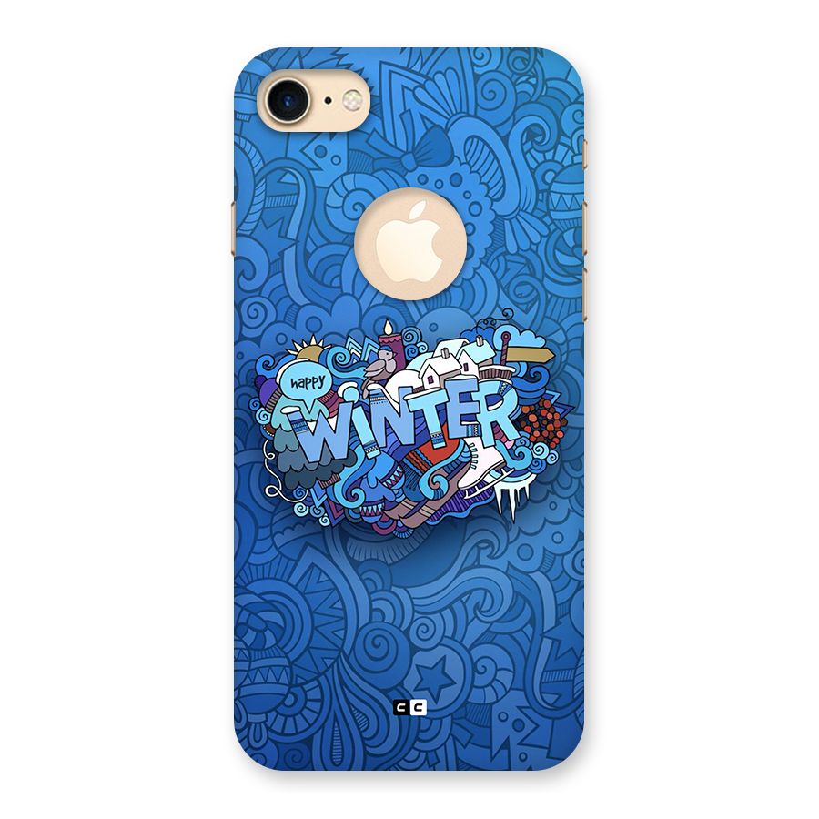 Happy Winter Back Case for iPhone 7 Logo Cut