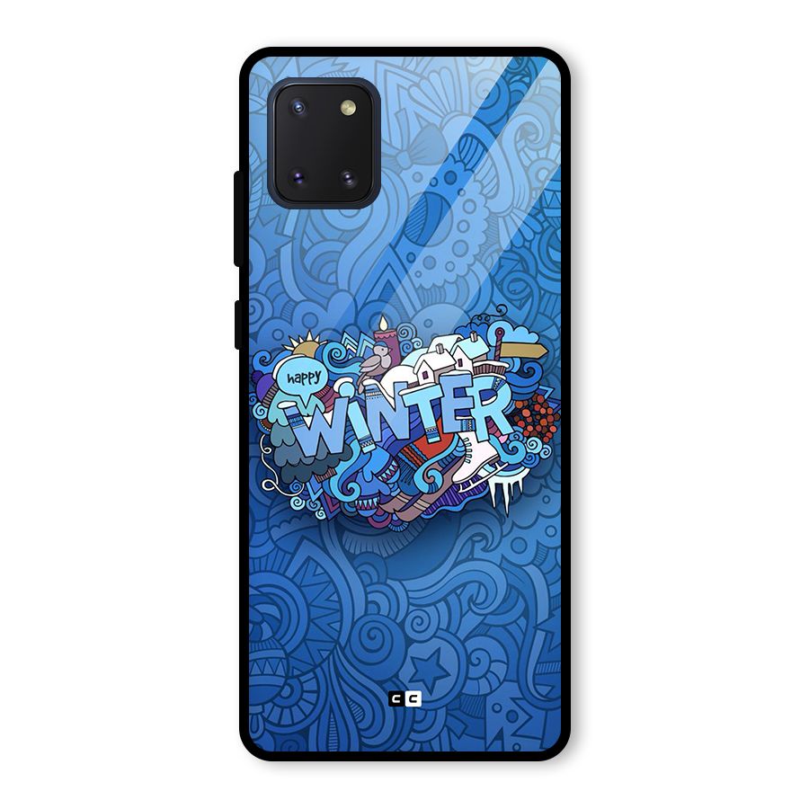 Happy Winter Glass Back Case for Galaxy Note 10 Lite