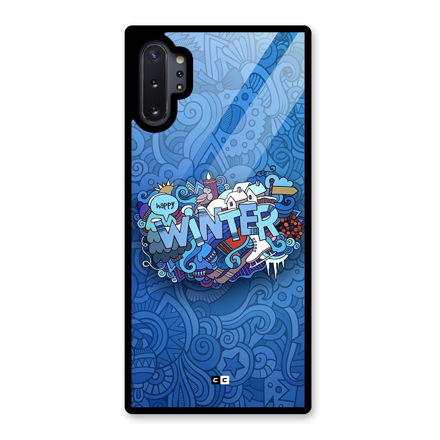 Happy Winter Glass Back Case for Galaxy Note 10 Plus