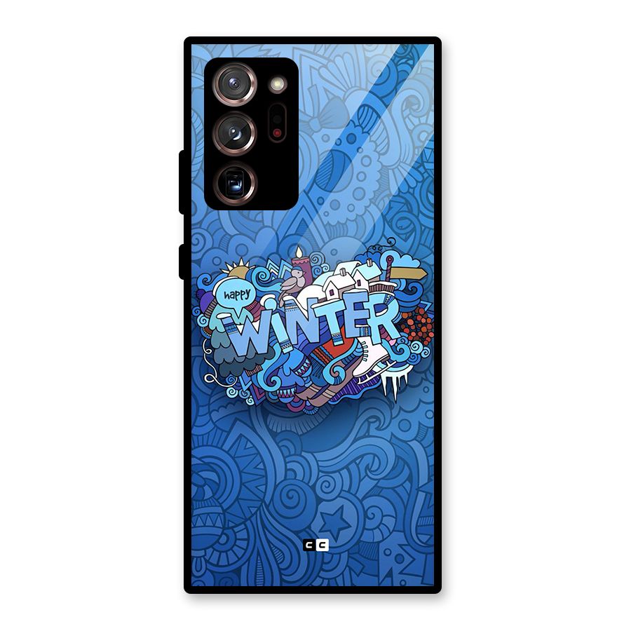 Happy Winter Glass Back Case for Galaxy Note 20 Ultra 5G