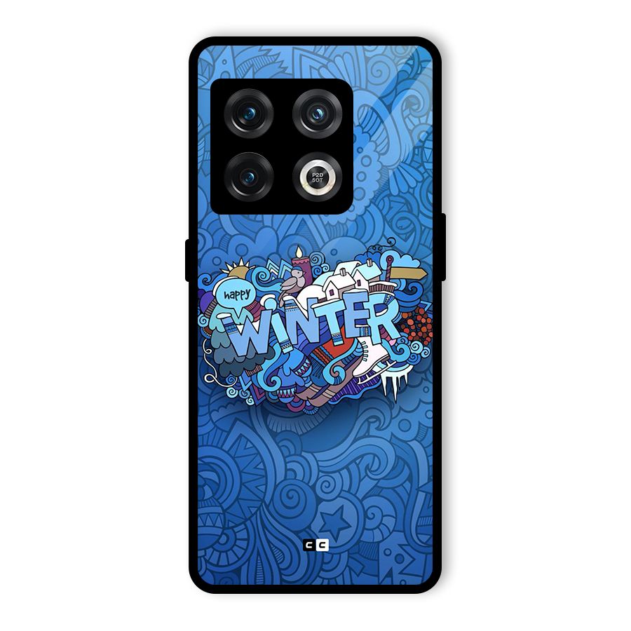 Happy Winter Glass Back Case for OnePlus 10 Pro 5G