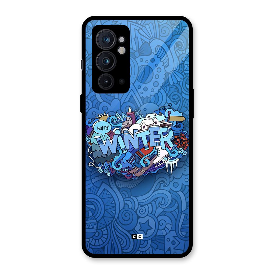 Happy Winter Glass Back Case for OnePlus 9RT 5G